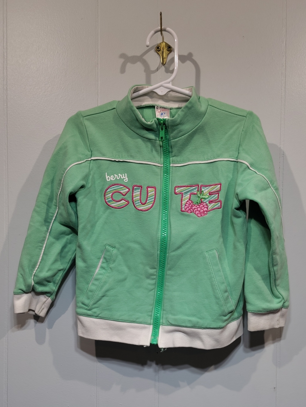 Old Navy Track Jacket Green Berry Cute Size 4T